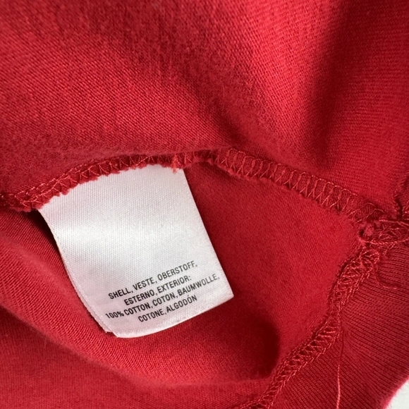 Anthropologie Red Short Sleeve Top with Knot Detail - Picture 6 of 6